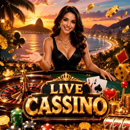 Mesa de cassino ao vivo com dealer real transmitindo em português