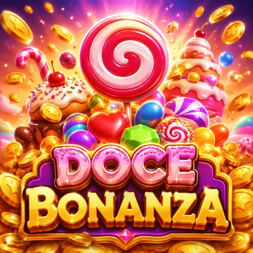 Sweet Bonanza slot com frutas coloridas e doces em fundo rosa